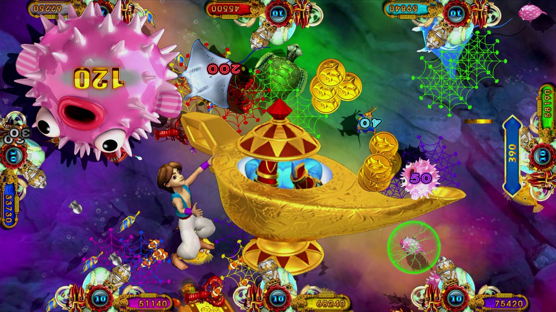Ocean King 3 Plus: Aladdin Adventure Fishing Game Motherboard Kit | Authentic Arcade PCB Conversion | HomingGame Factory Direct Wholesale