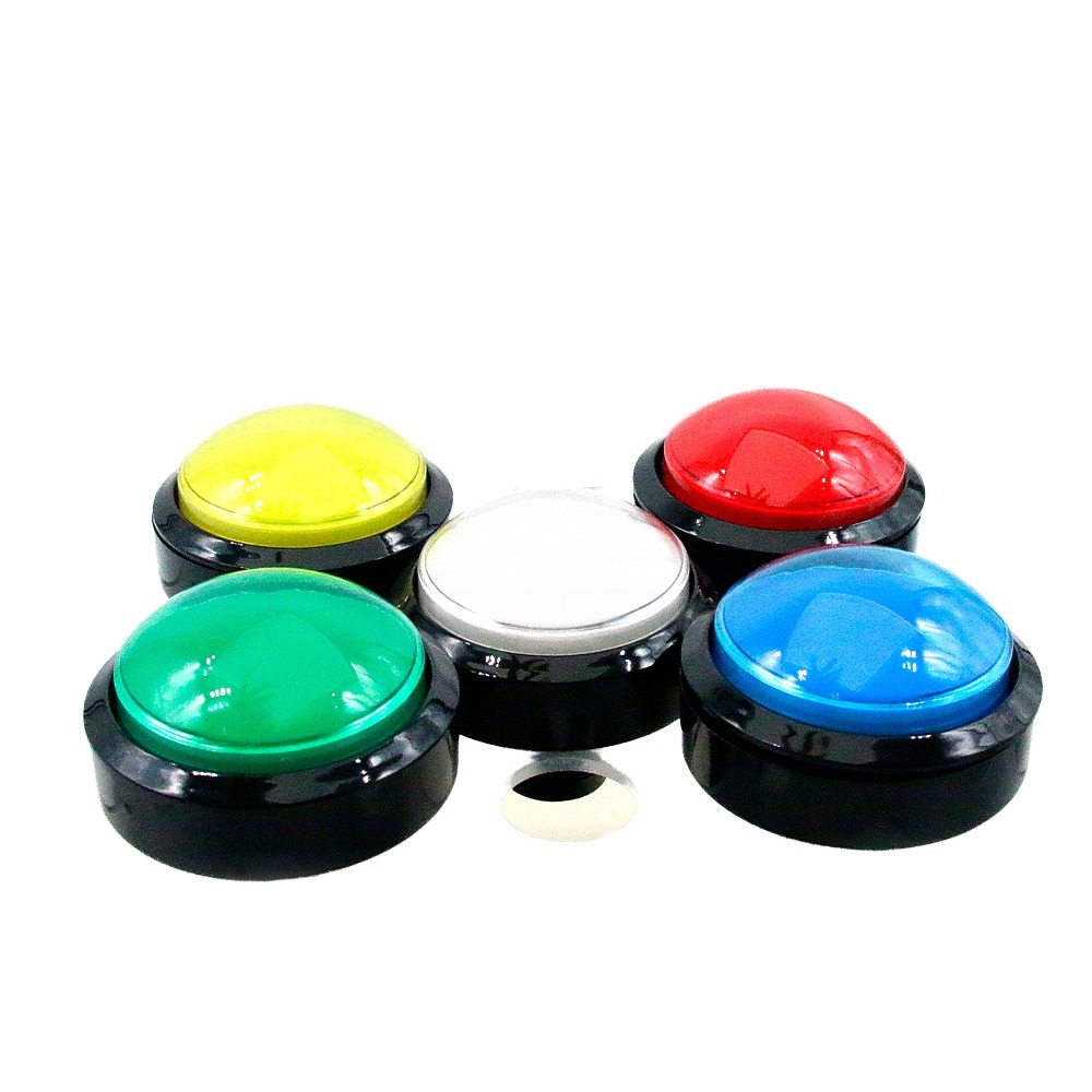 60mm Dome Illuminated Arcade Push Button – 12V LED Lighted Switch for Claw Machines & Gaming Cabinets by HomingGame Factory