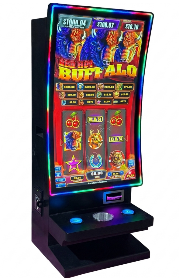32-Inch Curved Touch Screen Interactive Entertainment Desktop – USA-Ready Fusion 4 Slot table game machine Fusion  Style Machine by HomingGame Factory