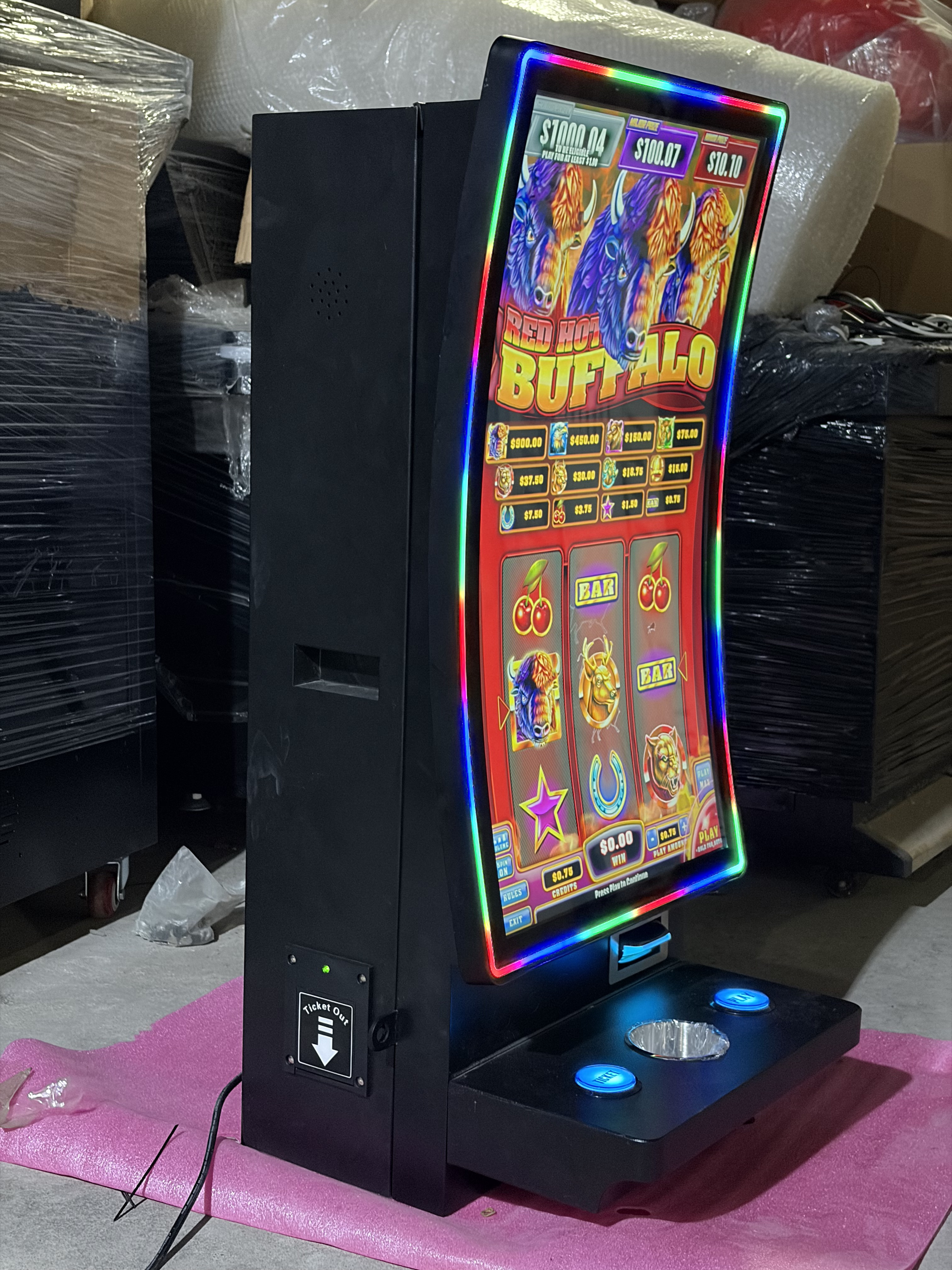 32-Inch Curved Touch Screen Interactive Entertainment Desktop – USA-Ready Fusion 4 Slot table game machine Fusion  Style Machine by HomingGame Factory